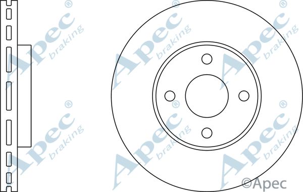 APEC BRAKING Jarrulevy DSK2487